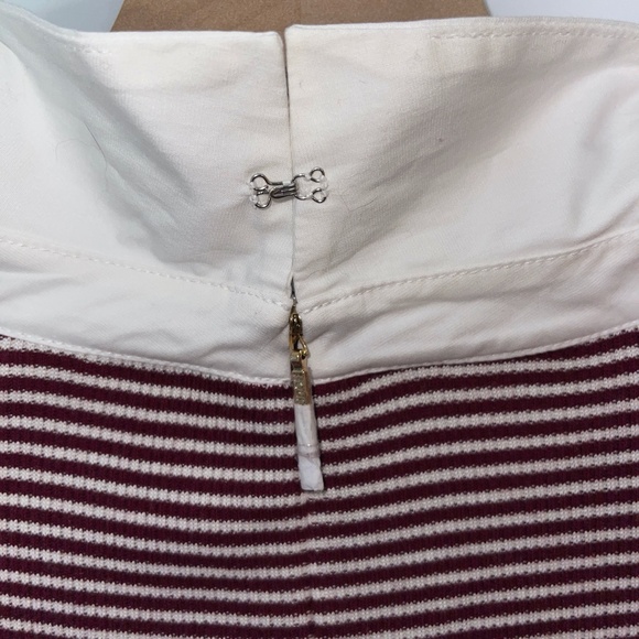 Tory Burch Patsy Poplin Collar Stripe Sweater Top NWT‎ Size Medium - Picture 8 of 13